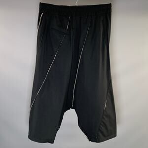 JNBY Size L Black Wool Blend Drop crotch Casual Pants